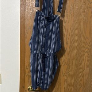 Striped Blue Jumpsuit